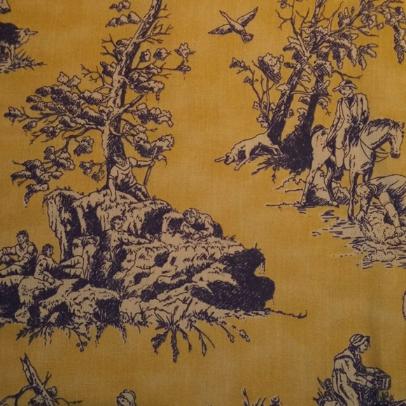 Homemade Vintage Village Scene Baby Blanket - Picture 4 of 6